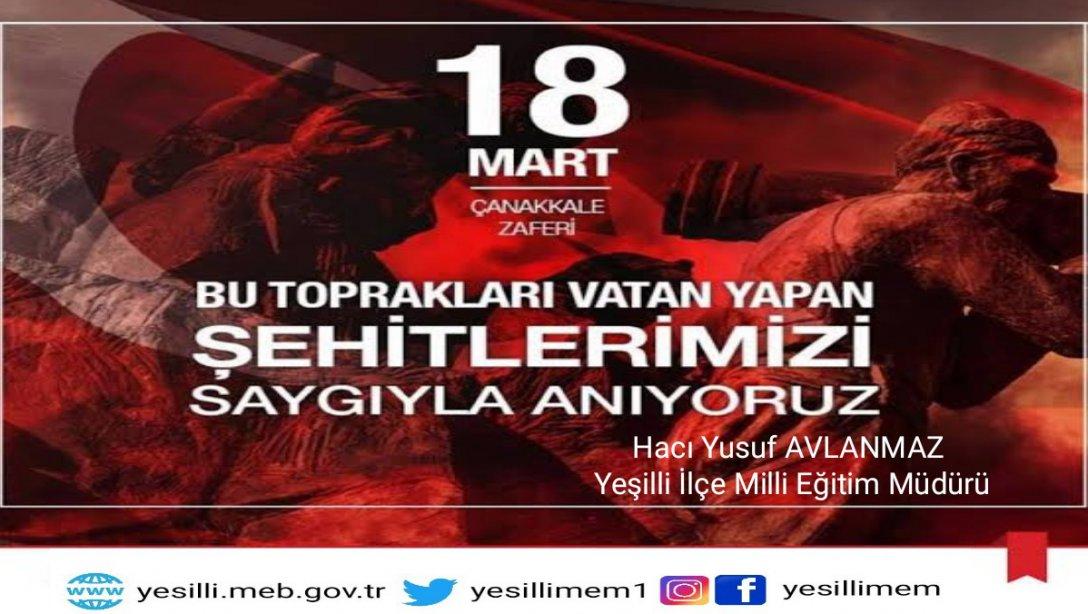 18 Mart Çanakkale Zaferi'nin 105. Yıl Dönümü Kutlu Olsun.