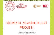 DİLİMİZİN ZENGİNLİKLERİ PROJESİ  2023-2024 EĞİTİM ÖĞRETİM YILI